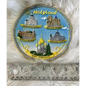 3D Holy Land Souvenir Decorative Plate Churches Of Holy Land Mary Magdalene 3-D